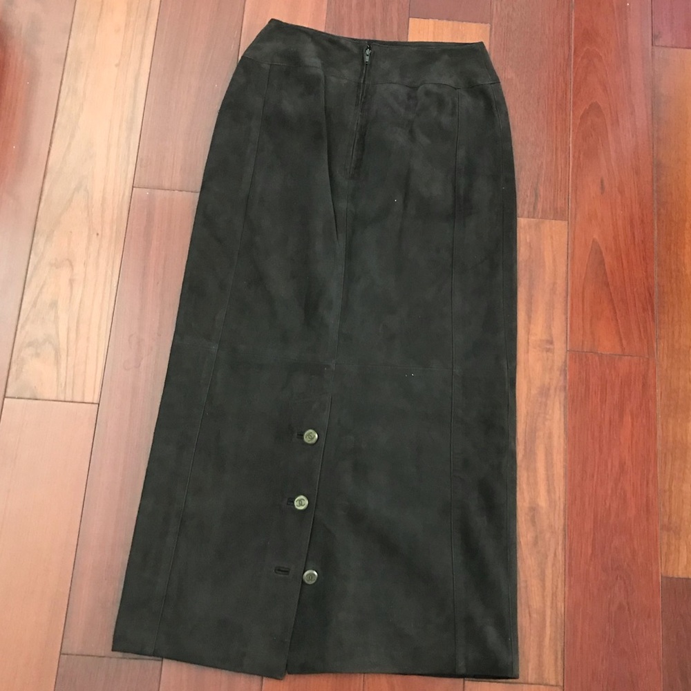 Gorgeous Suede Vintage Chanel Skirt